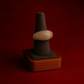 Dazzle Crest Statement Ring